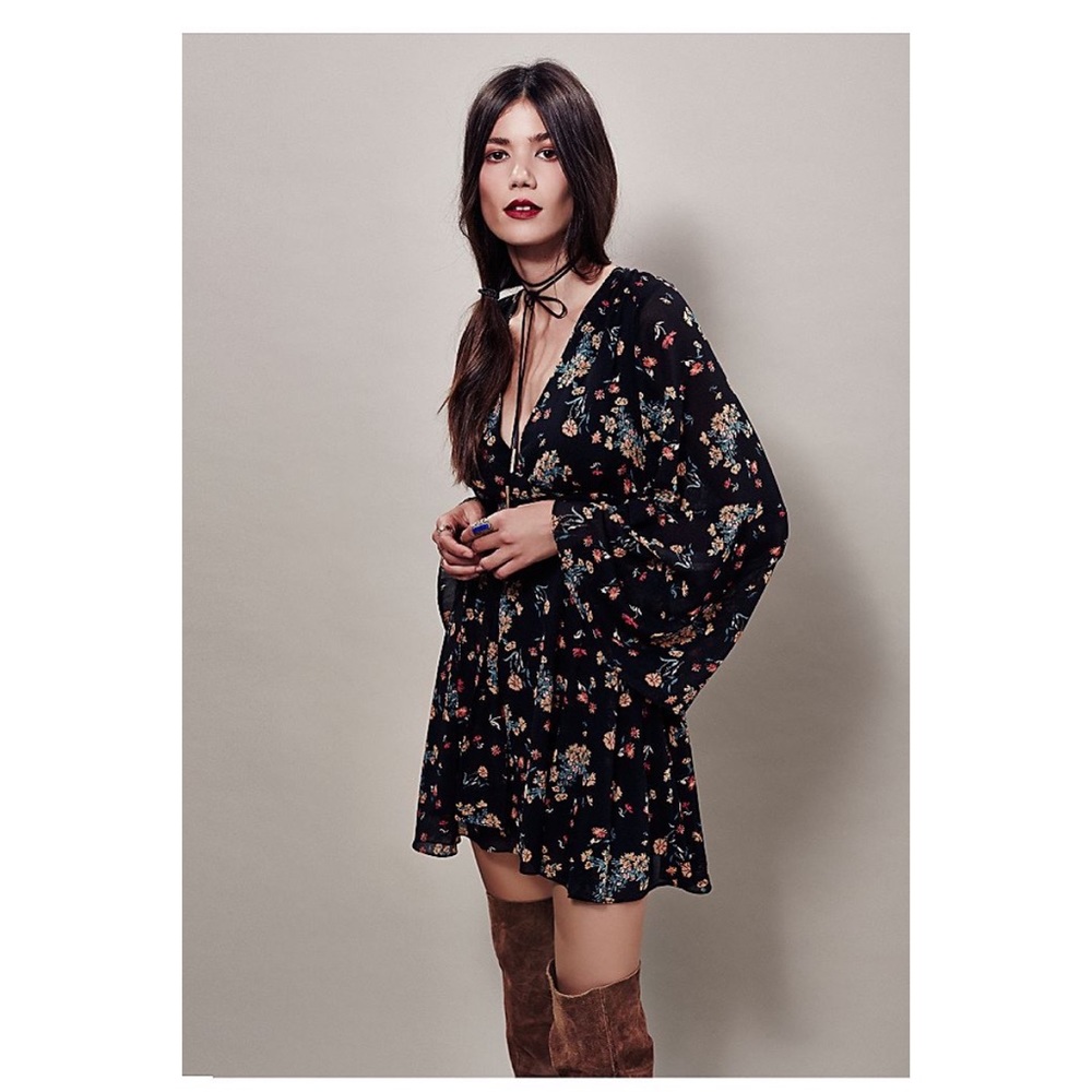 Free People Lilou Printed Mini Dress